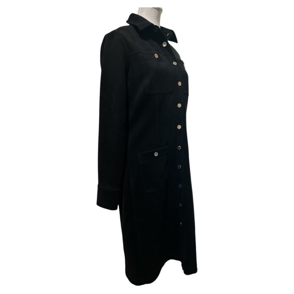 White House Black Market Vegan Suede Shirtdress Size 6 NWT - Picture 6 of 12